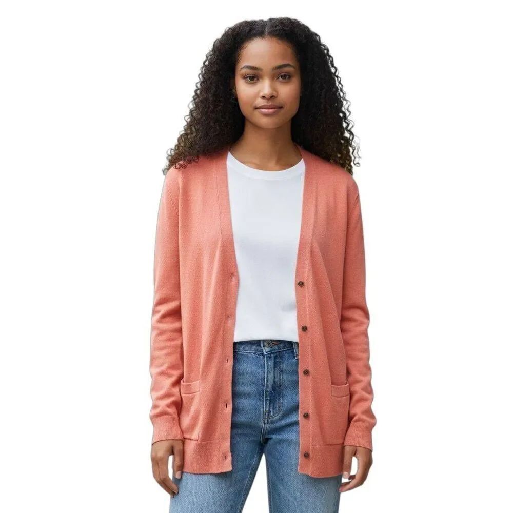 LOFT PEACH CARDIGAN SZ.XS EUC.